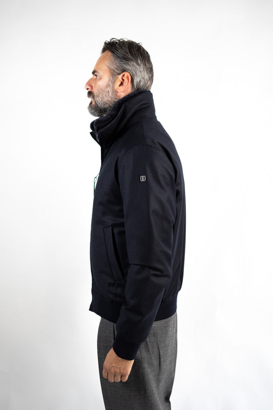 ONORIO LEVICO BLU IN LANA & CASHMERE LORO PIANA®
