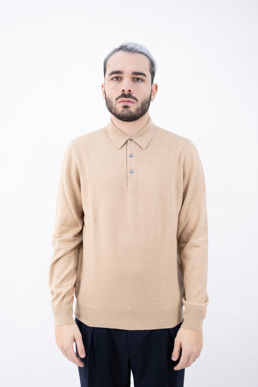 POLO IN LANA&CASHMERE CAMMELLO 55132/19690 126 GRAN SASSO