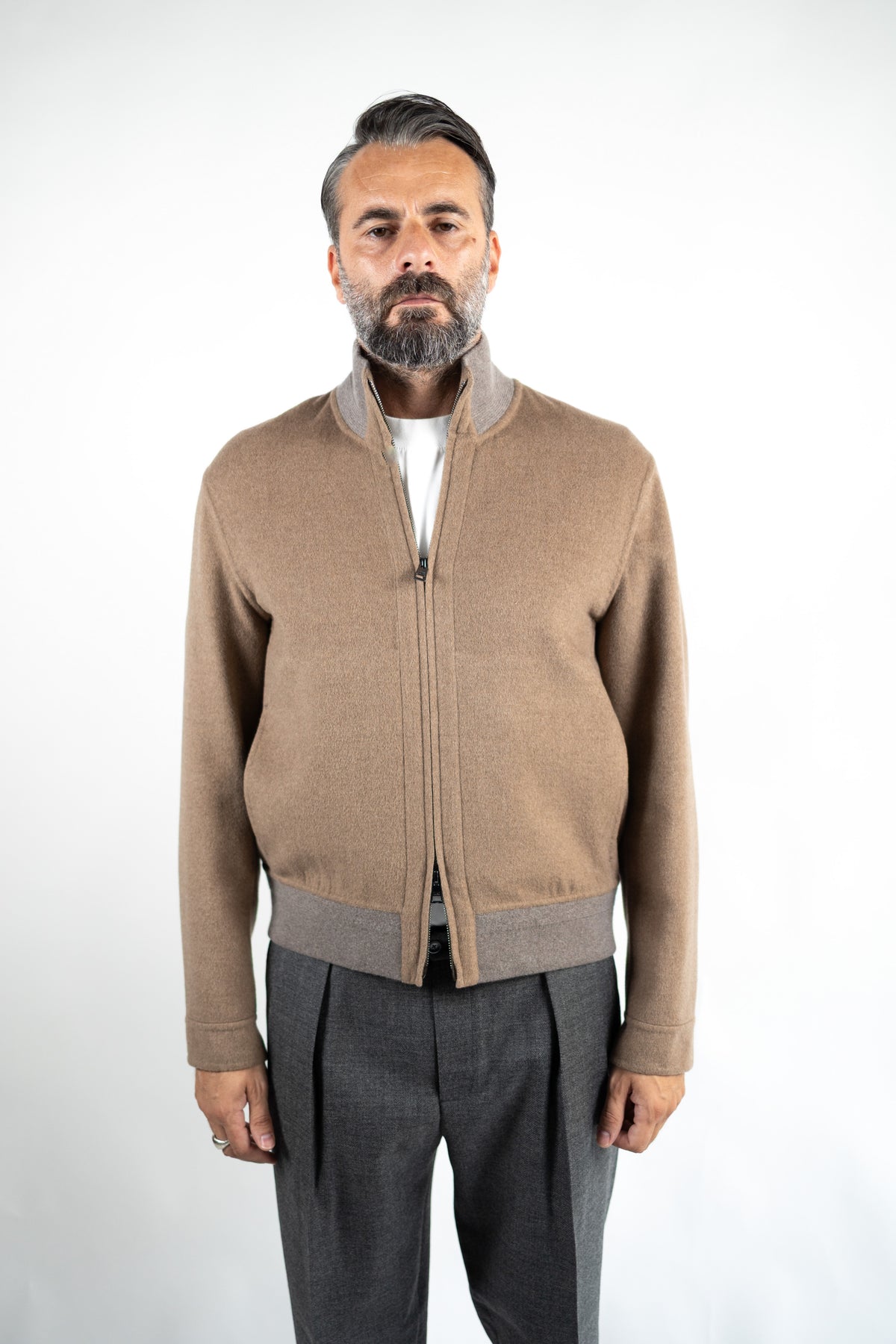 Giacca Bomber Beige