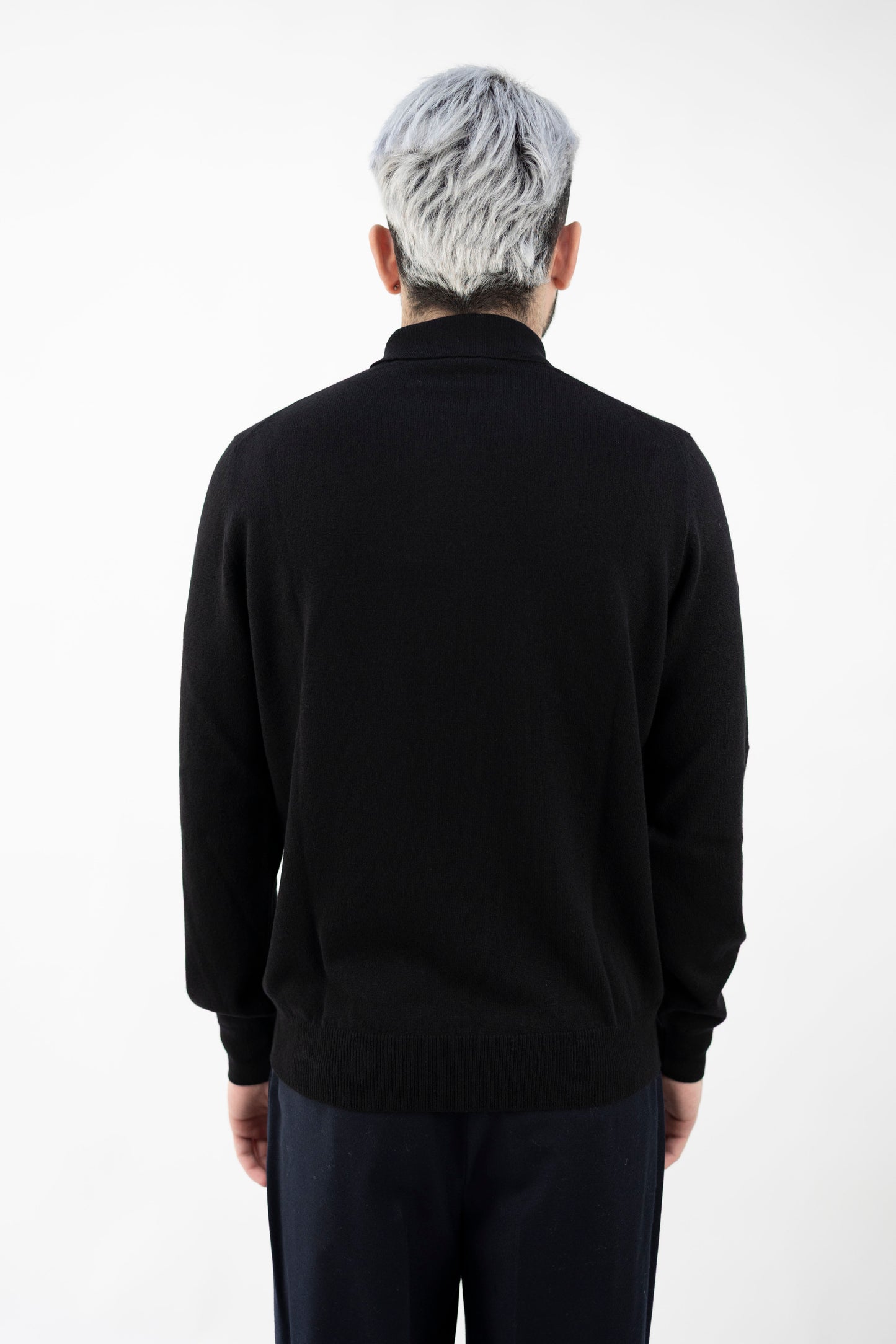 POLO IN LANA&CASHMERE NERO 55132/19690 099 GRAN SASSO
