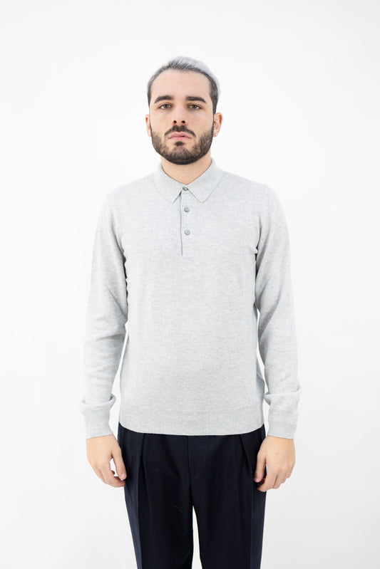 POLO IN LANA&CASHMERE GRIGIO 55132/19690 044 GRAN SASSO
