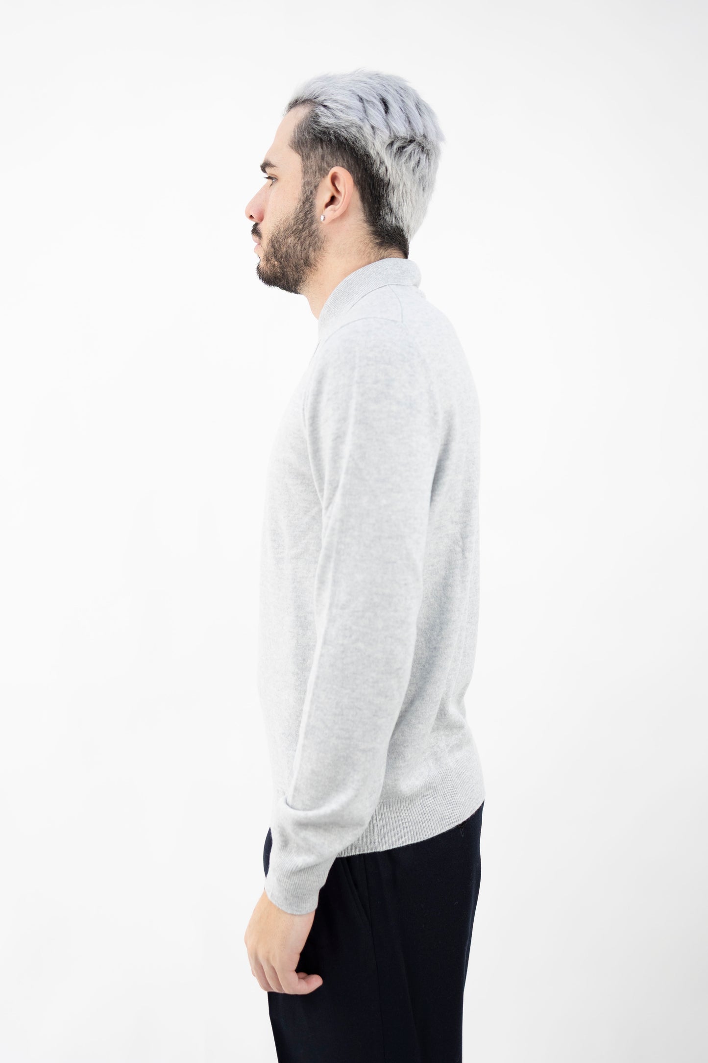 POLO IN LANA&CASHMERE GRIGIO 55132/19690 044 GRAN SASSO
