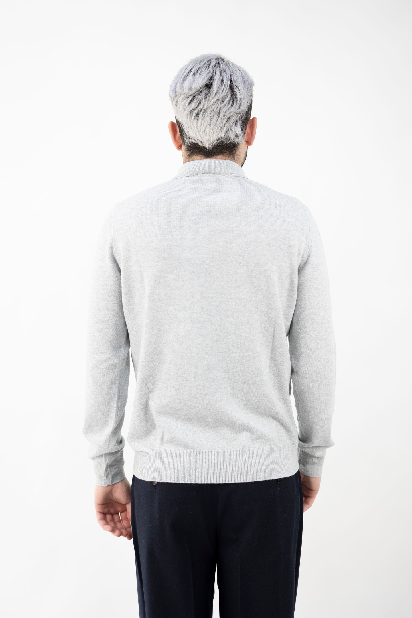 POLO IN LANA&CASHMERE GRIGIO 55132/19690 044 GRAN SASSO