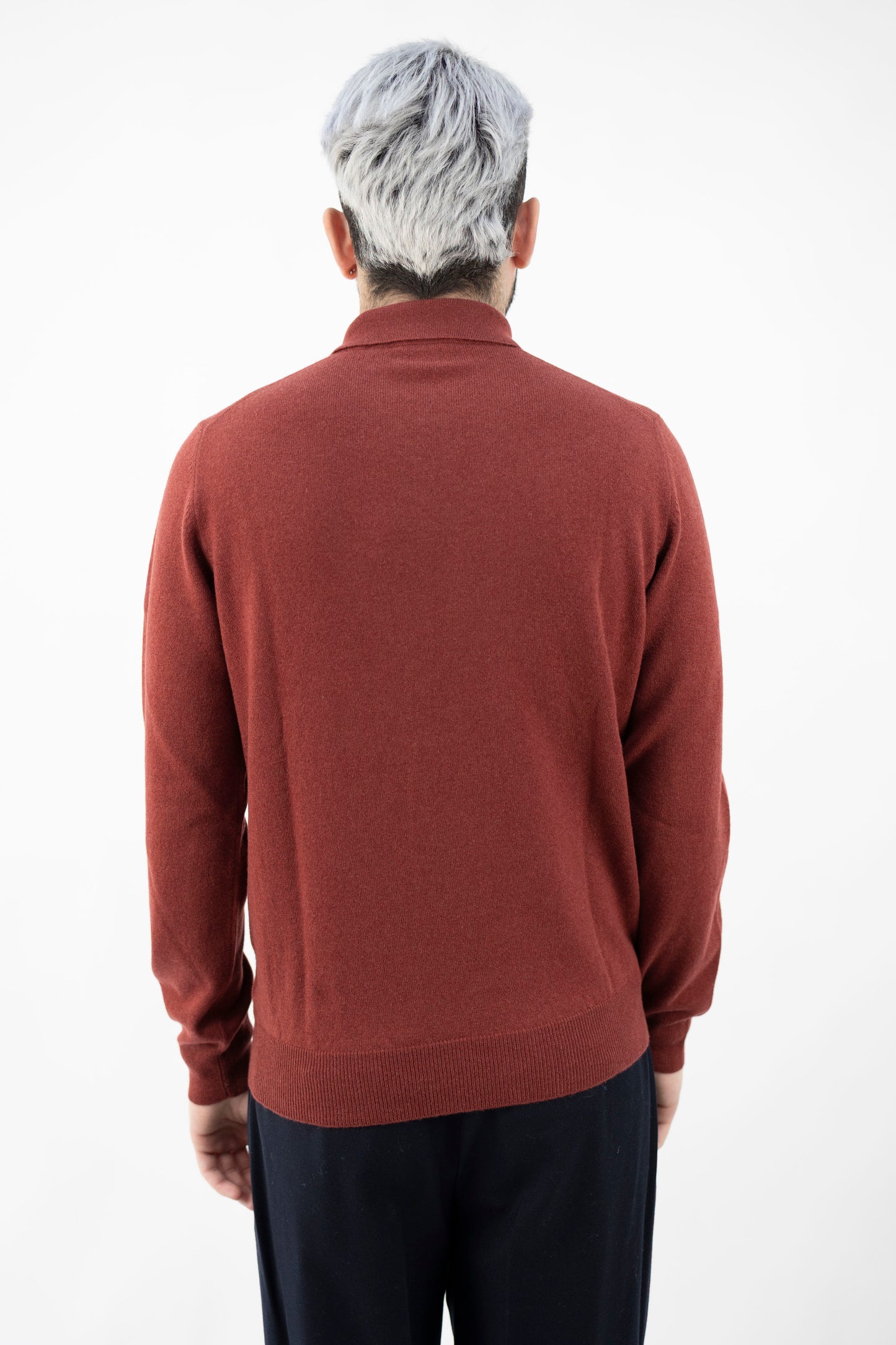 POLO IN LANA&CASHMERE ROSSO 55132/19690 253 GRAN SASSO