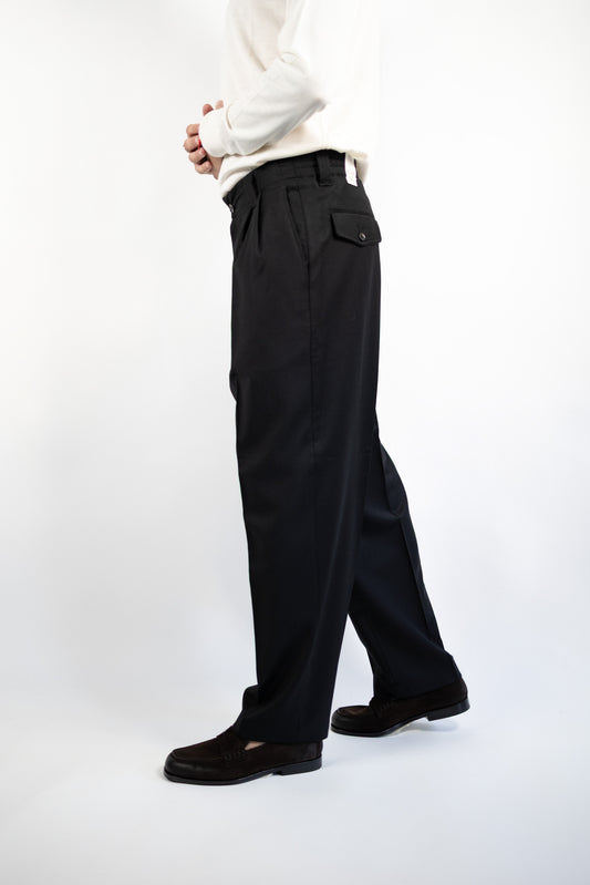 PANTALONE MARK IN LANA NERO L.B.M.