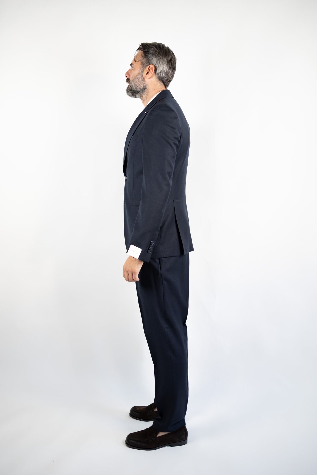 ABITO MONOPETTO BLU IN LANA L.B.M.