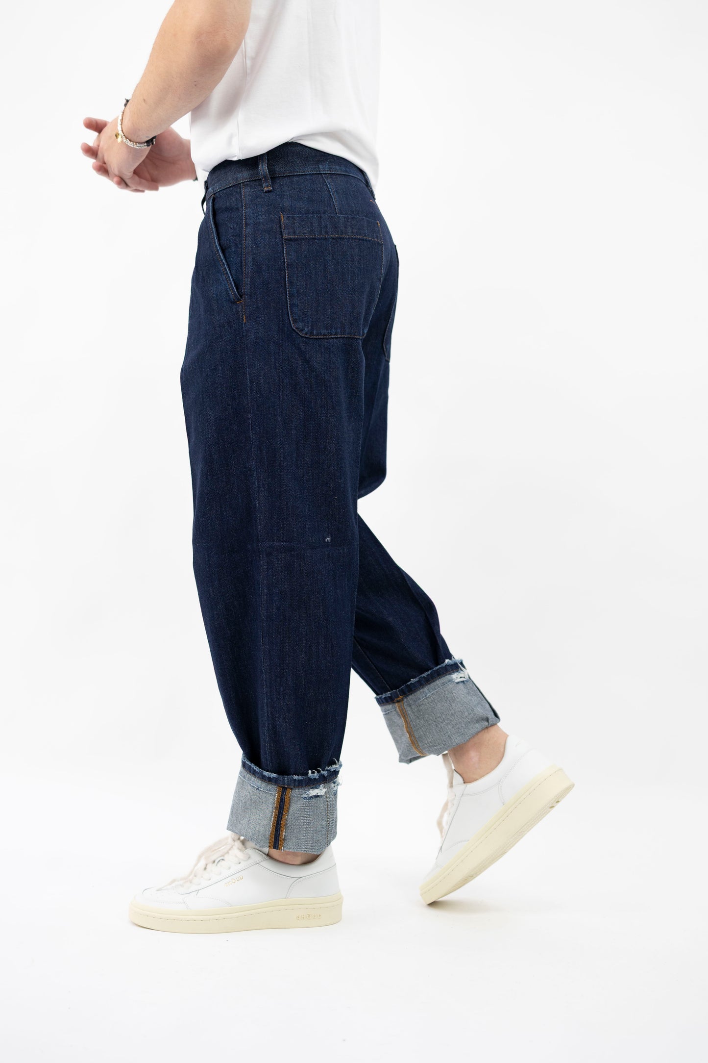 JEANS DENIM BLU SCURO ADRIAN DTFRINT M2F5029  DON THE FULLER