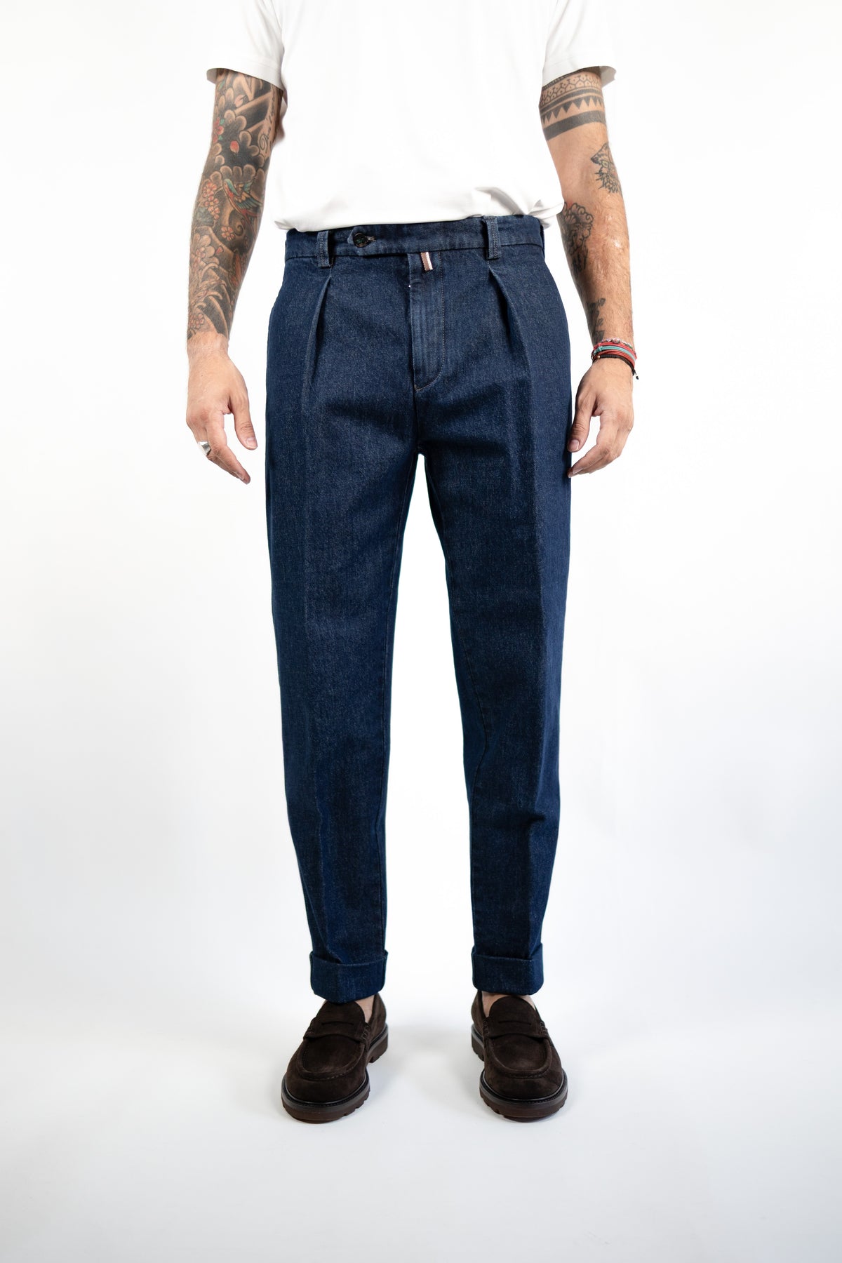 PANTALONE CHIAIA DENIM INDIGO BERWICH