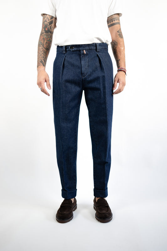 PANTALONE CHIAIA DENIM INDIGO BERWICH