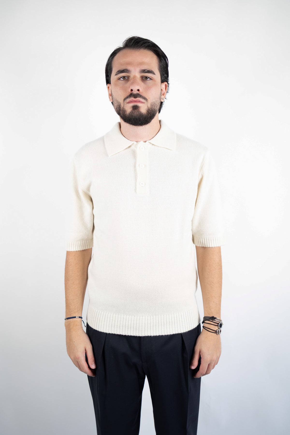 POLO MANICA CORTA IN CASHMERE  DANIELE FIESOLI