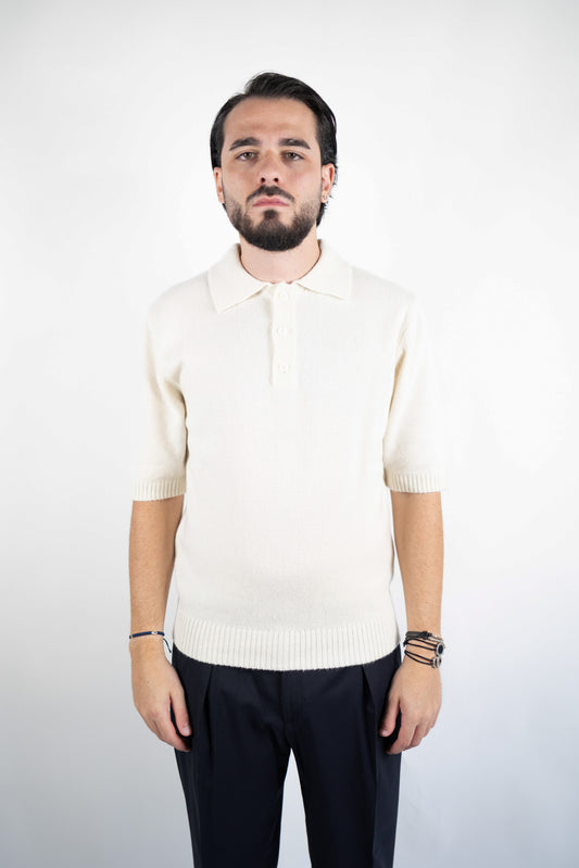 POLO MANICA CORTA IN CASHMERE  DANIELE FIESOLI