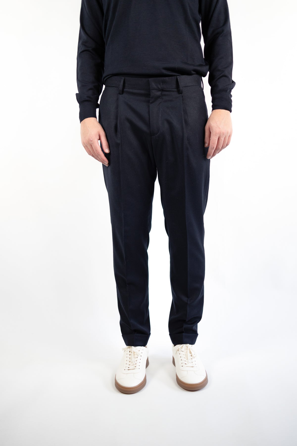 TIBERIO BLU FLANELLA QUATTRO DECIMI BY BRIGLIA