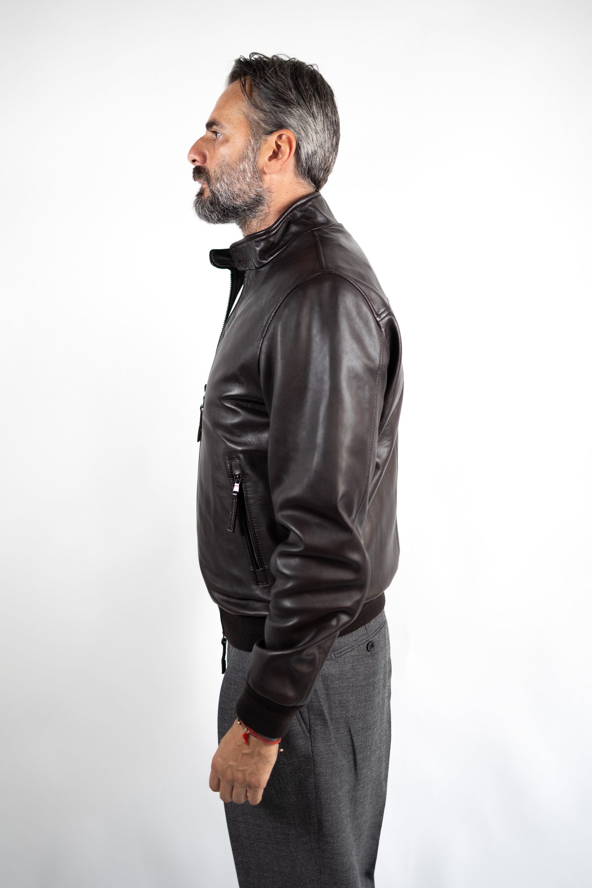 BOMBER IN PELLE CON PIUMINO REMOVIBILE  BULLY