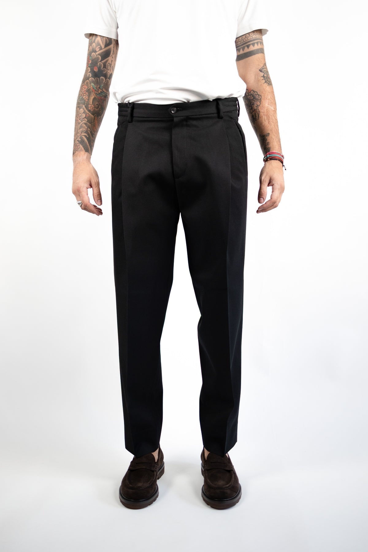 PANTALONE MANHATTAN NERO QUATTRO DECIMI BY BRIGLIA