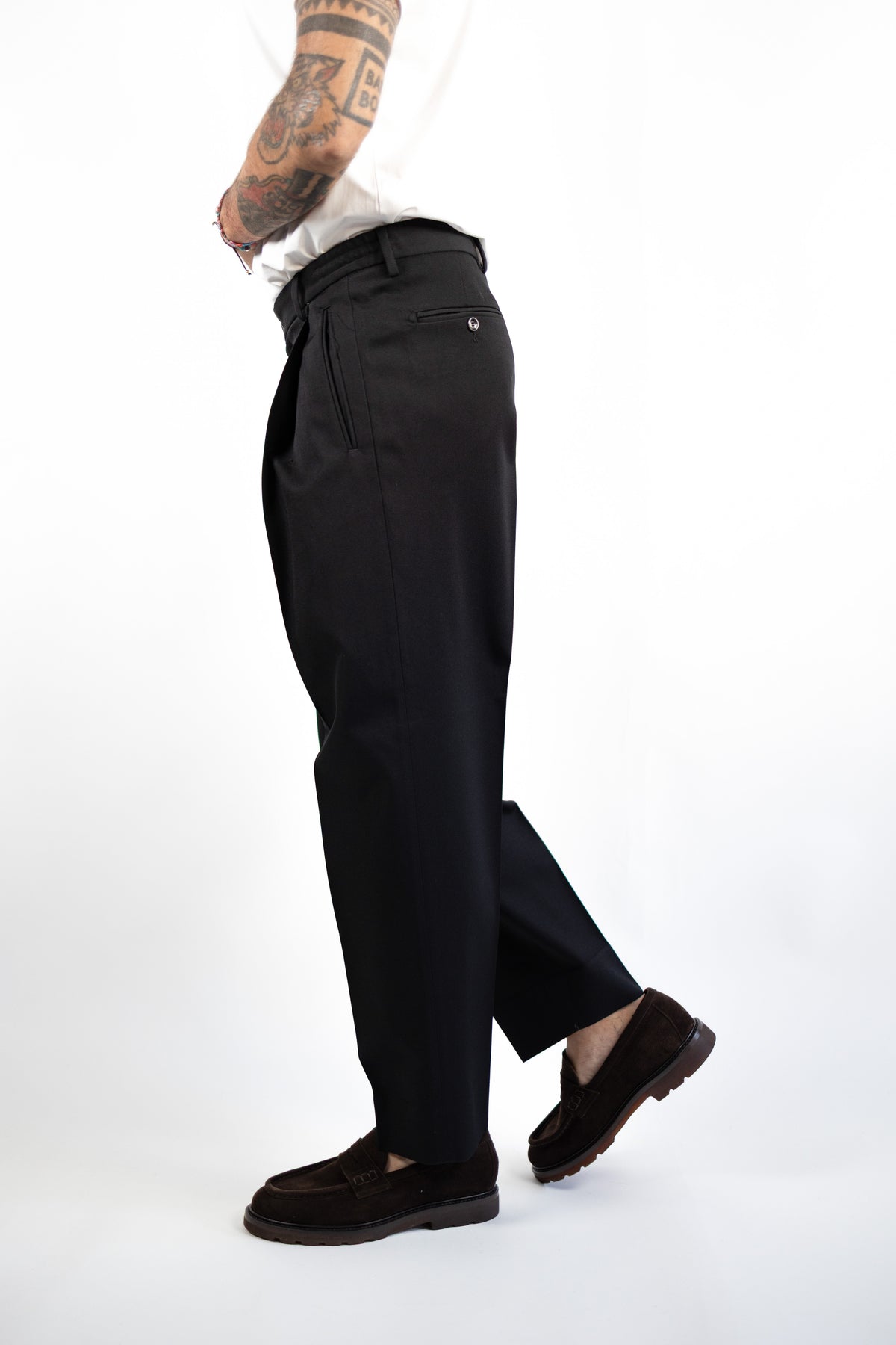 PANTALONE MANHATTAN NERO QUATTRO DECIMI BY BRIGLIA