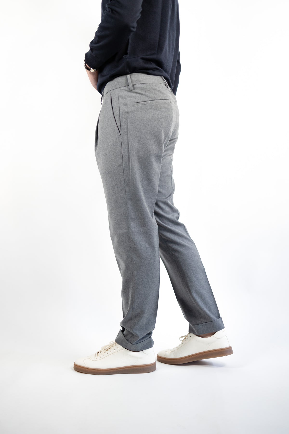 TIBERIO GRIGIO FLANELLA QUATTRO DECIMI BY BRIGLIA