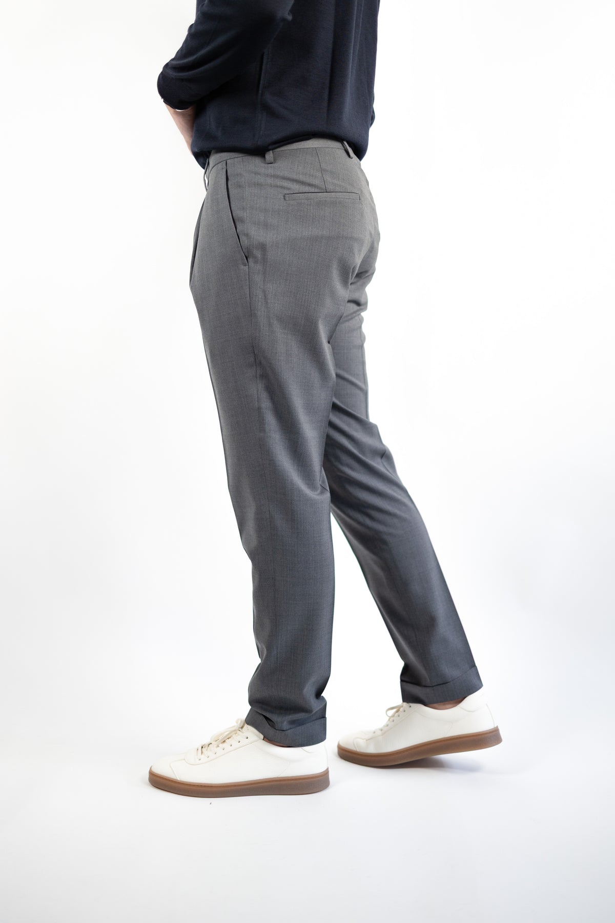 TIBERIO GRIGIO PIOMBO LANA MARZOTTO QUATTRO DECIMI BY BRIGLIA