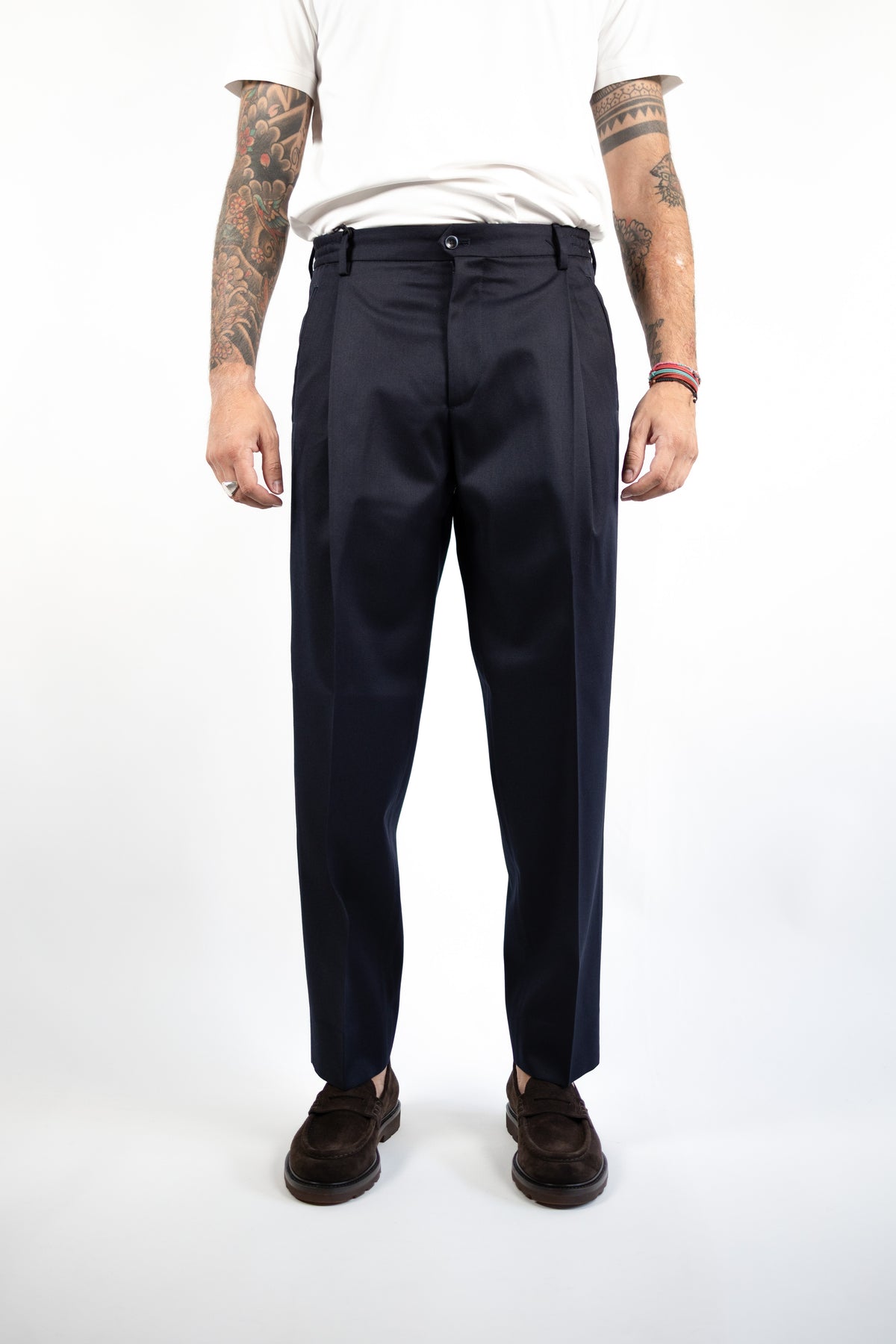 PANTALONE MANHATTAN BLU QUATTRO DECIMI BY BRIGLIA