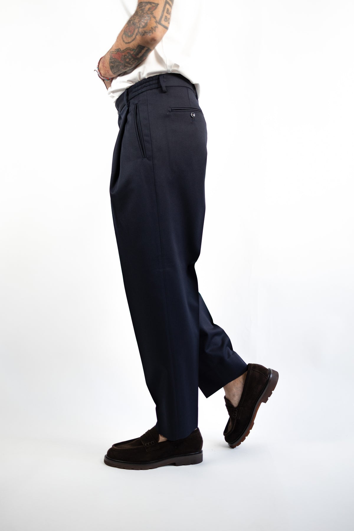 PANTALONE MANHATTAN BLU QUATTRO DECIMI BY BRIGLIA