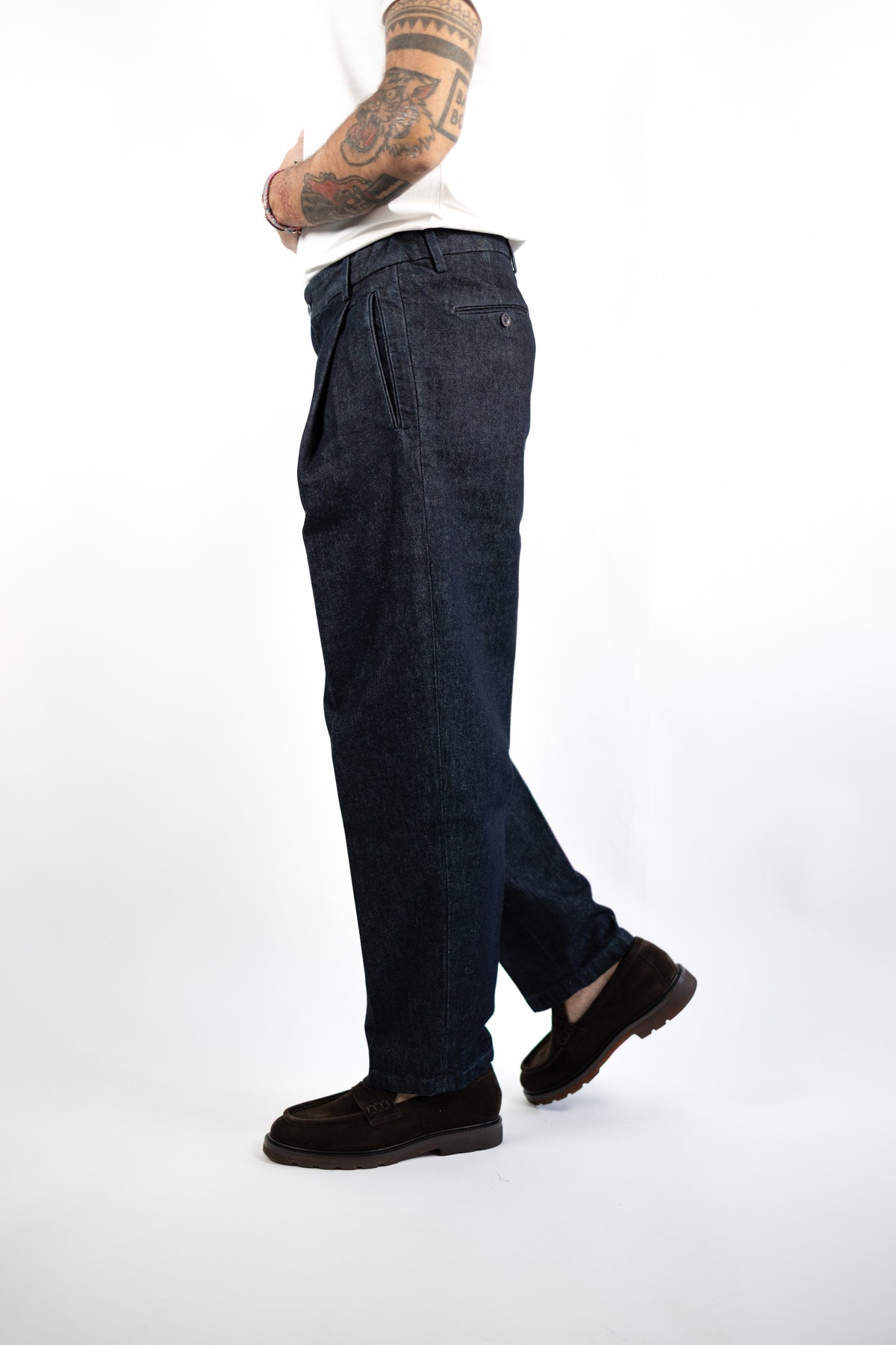PANTALONE MANHATTANDQD DENIM BLU SCURO QUATTRO DECIMI BY BRIGLIA