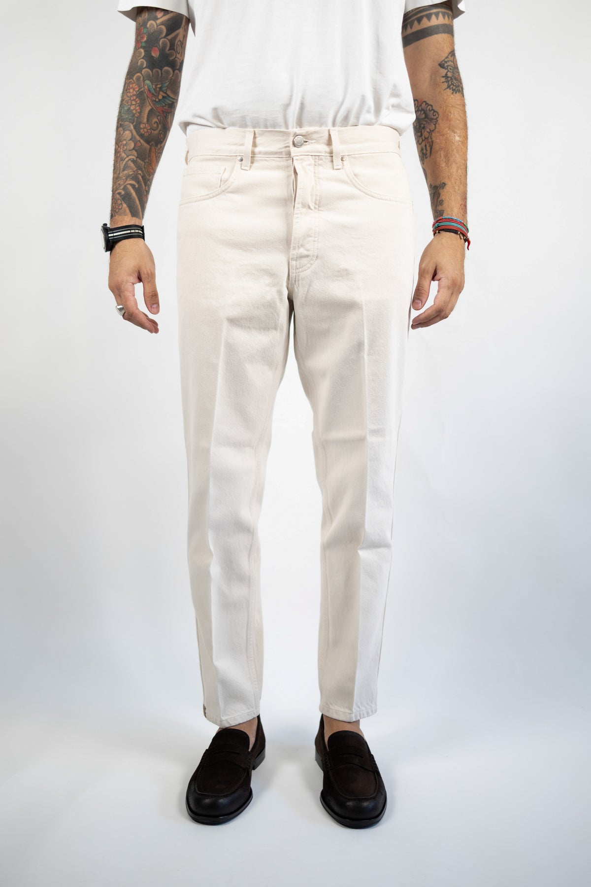 SEOUL ECRU' JEANS - DON THE FULLER