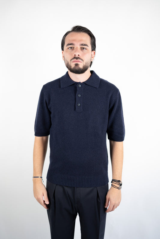 POLO MANICA CORTA IN CASHMERE DANIELE FIESOLI