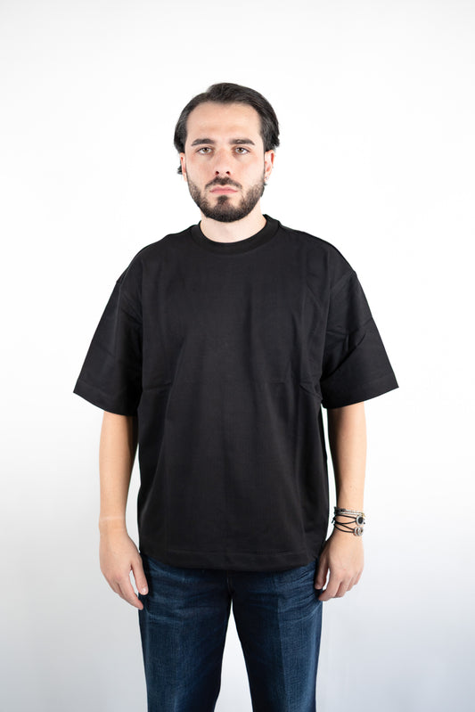 T-SHIRT OVER FIT NERO BONHEUR