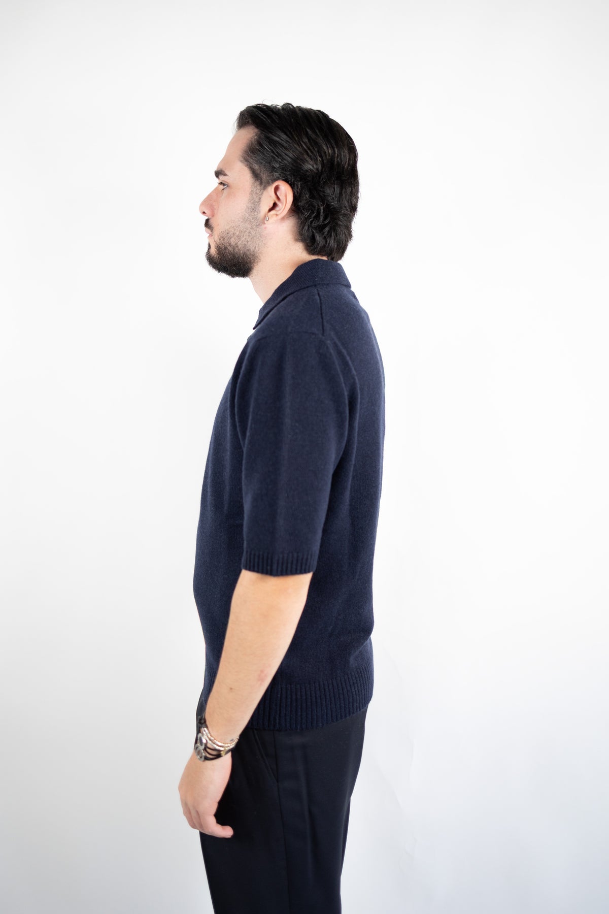 POLO MANICA CORTA IN CASHMERE DANIELE FIESOLI