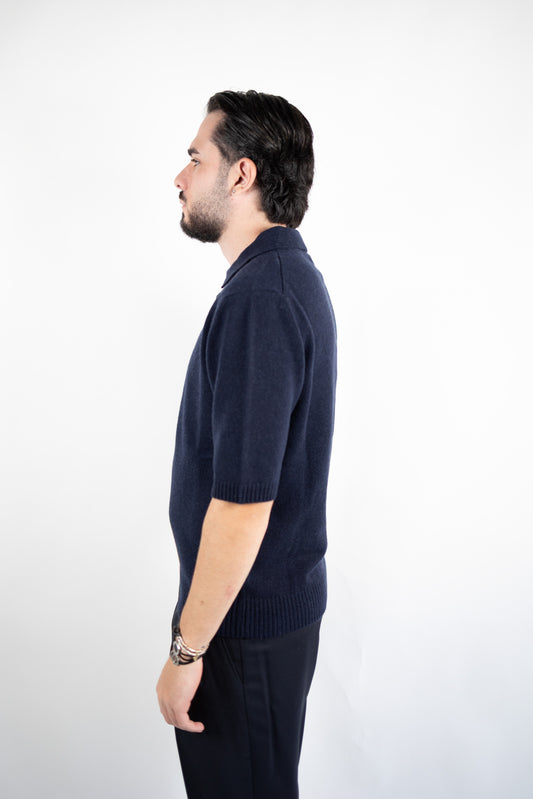 POLO MANICA CORTA IN CASHMERE DANIELE FIESOLI