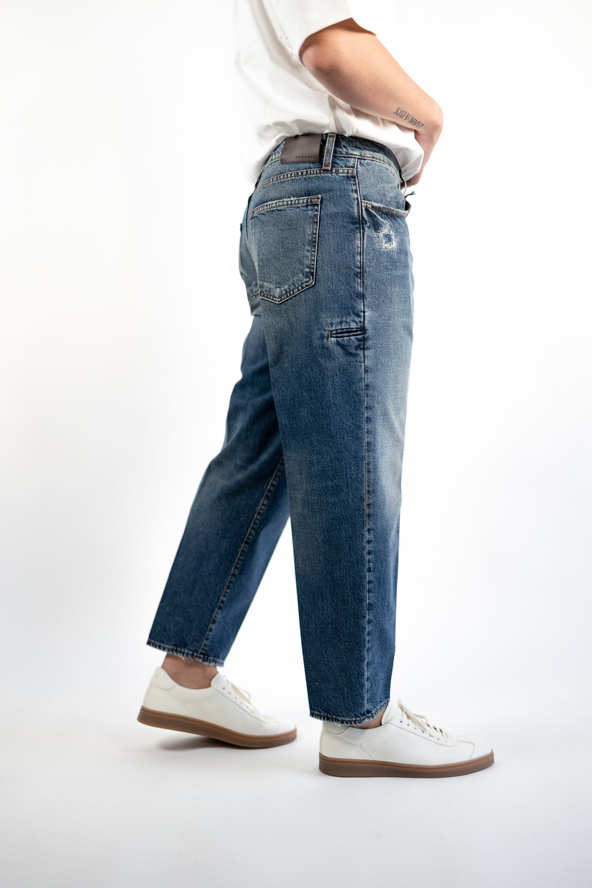 OSAKA DENIM MEDIO SABBIATO EFFETTO STRAPPO BONHEUR
