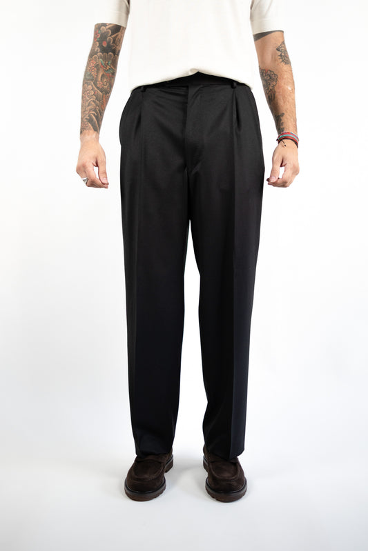 PANTALONE DOPPIA PINCES GAMBA LARGA GABRIELE PASINI