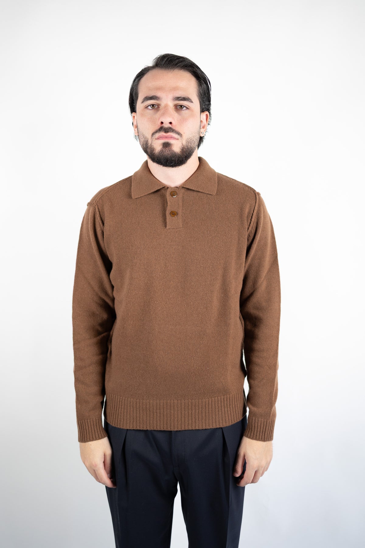 POLO RASATA IN LANA & CASHMERE DANIELE FIESOLI