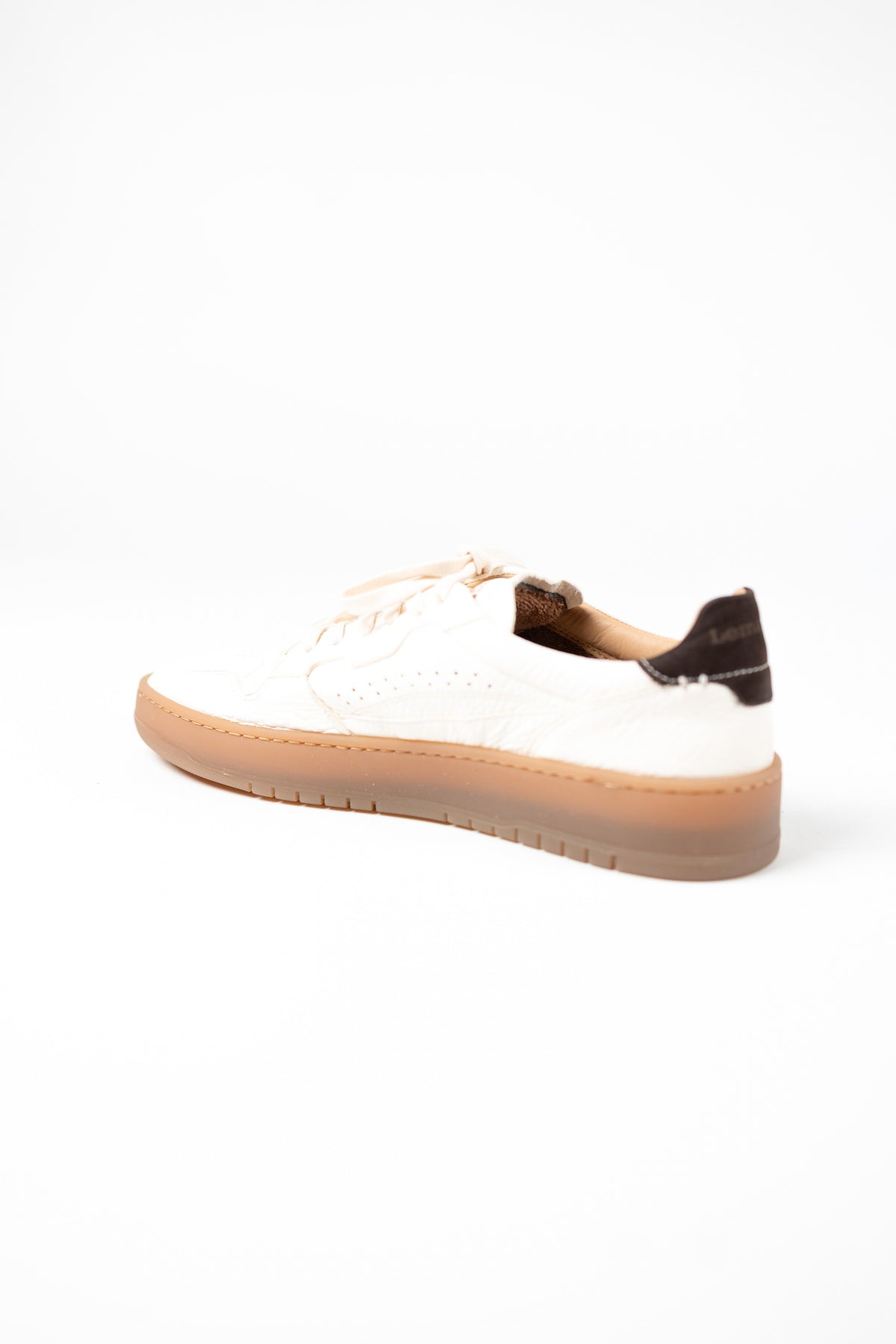 SNEAKERS IN PELLE DI CERVO  BURRO  LEMARGO