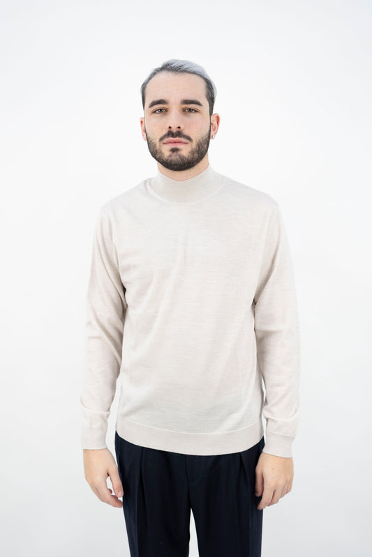 LUPETTO LANA EXTRAFINE CREMA DF0029 09 DANIELE FIESOLI