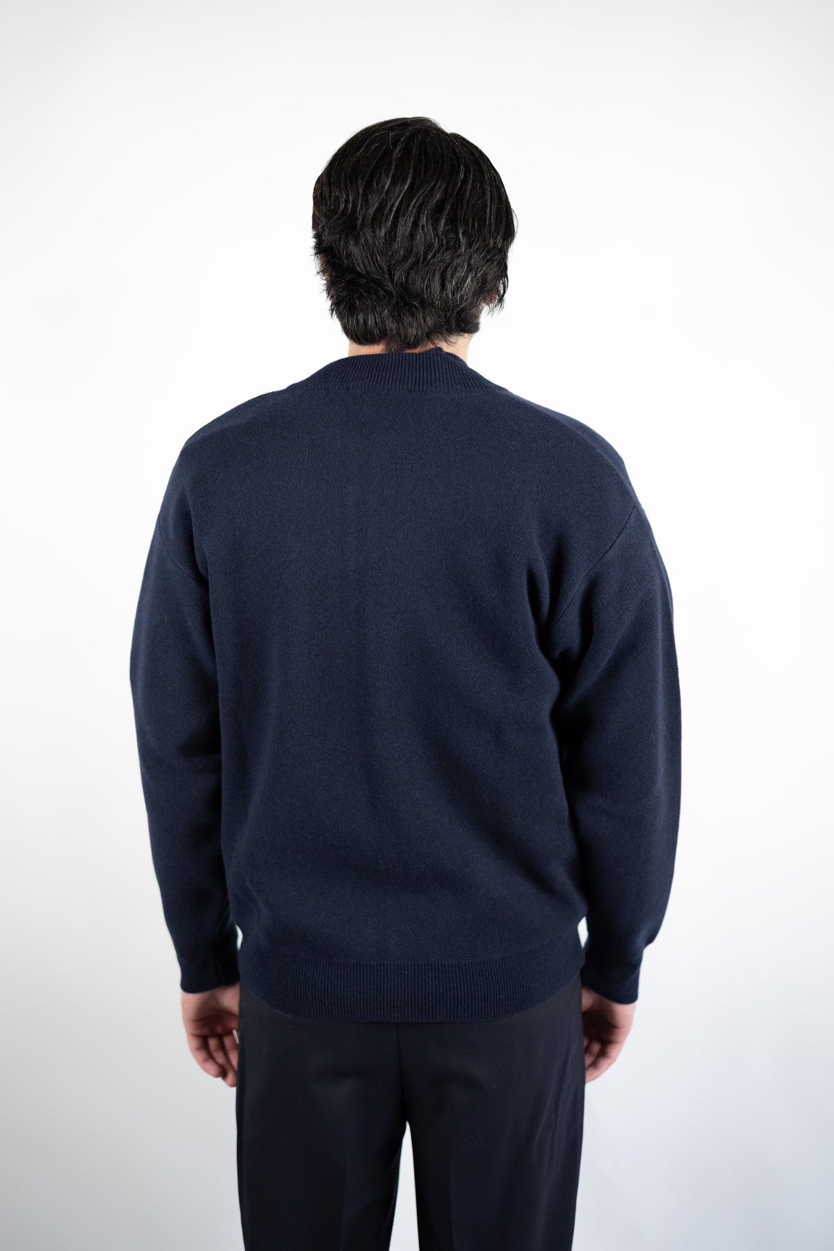 BOMBER IN LANA & CASHMERE BLEND  BLU DANIELE FIESOLI