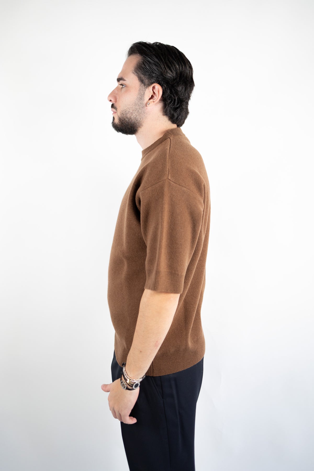 MAGLIA GIROCOLLO MEZZA MANICA IN LANA & CASHMERE DANIELE FIESOLI
