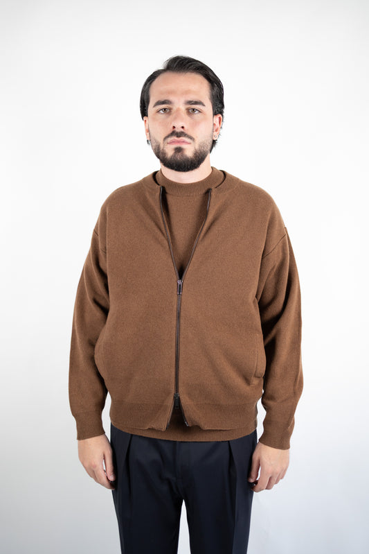 BOMBER IN LANA & CASHMERE BLEND DANIELE FIESOLI