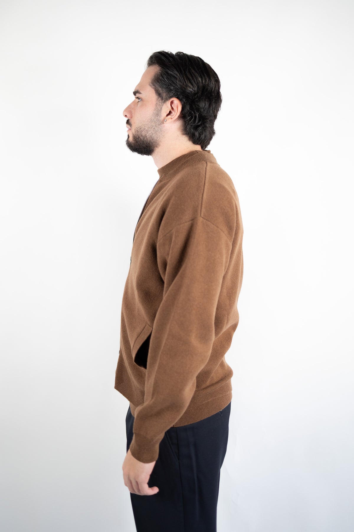 BOMBER IN LANA & CASHMERE BLEND DANIELE FIESOLI
