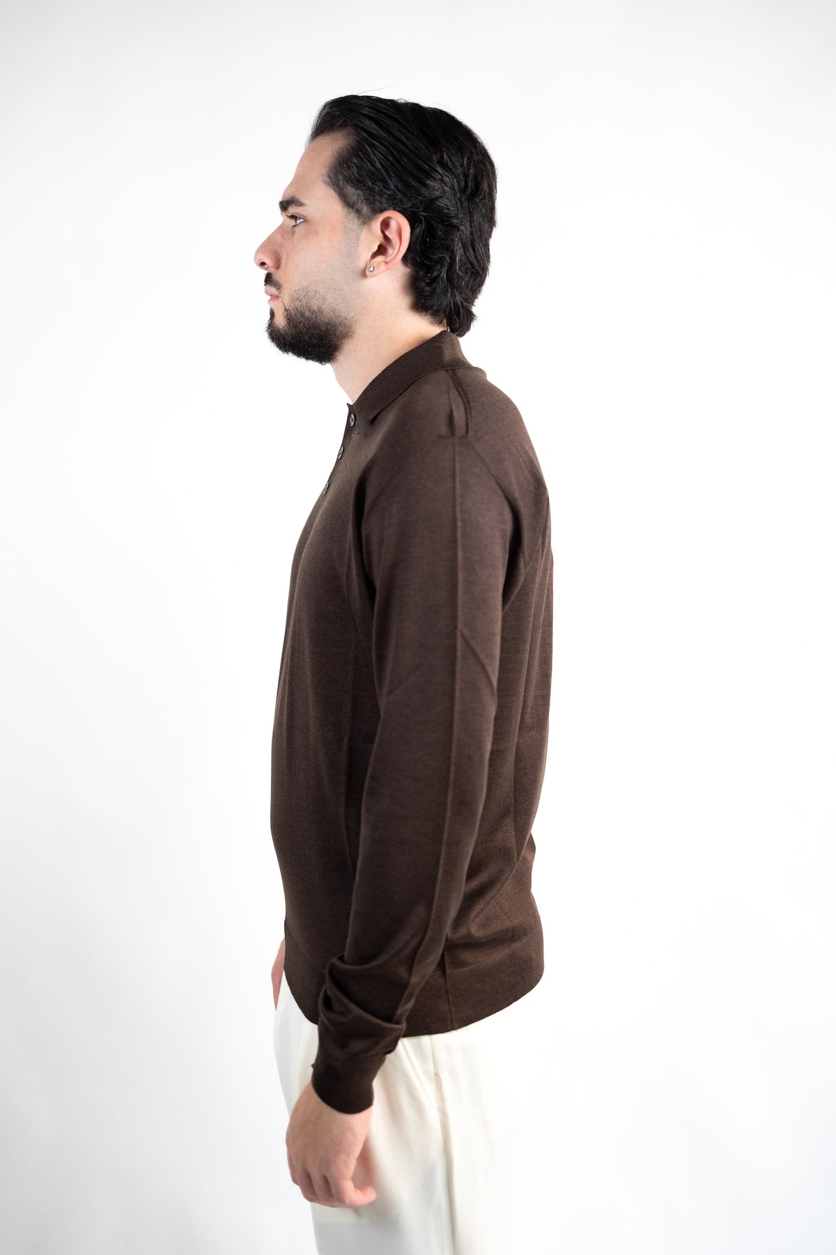 POLO IN LANA MERINO EXTRAFINE & SETA DANIELE FIESOLI