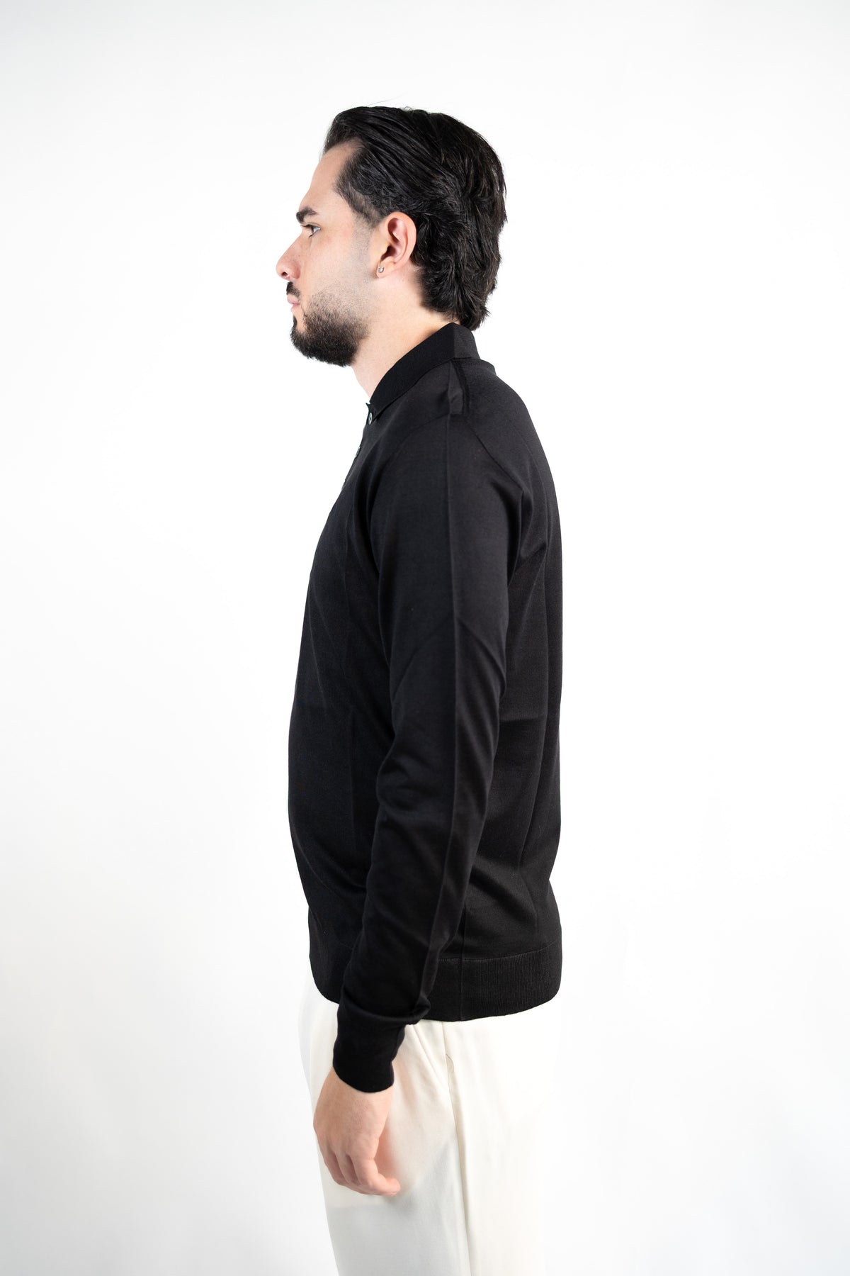 POLO IN LANA MERINO EXTRAFINE & SETA DANIELE FIESOLI
