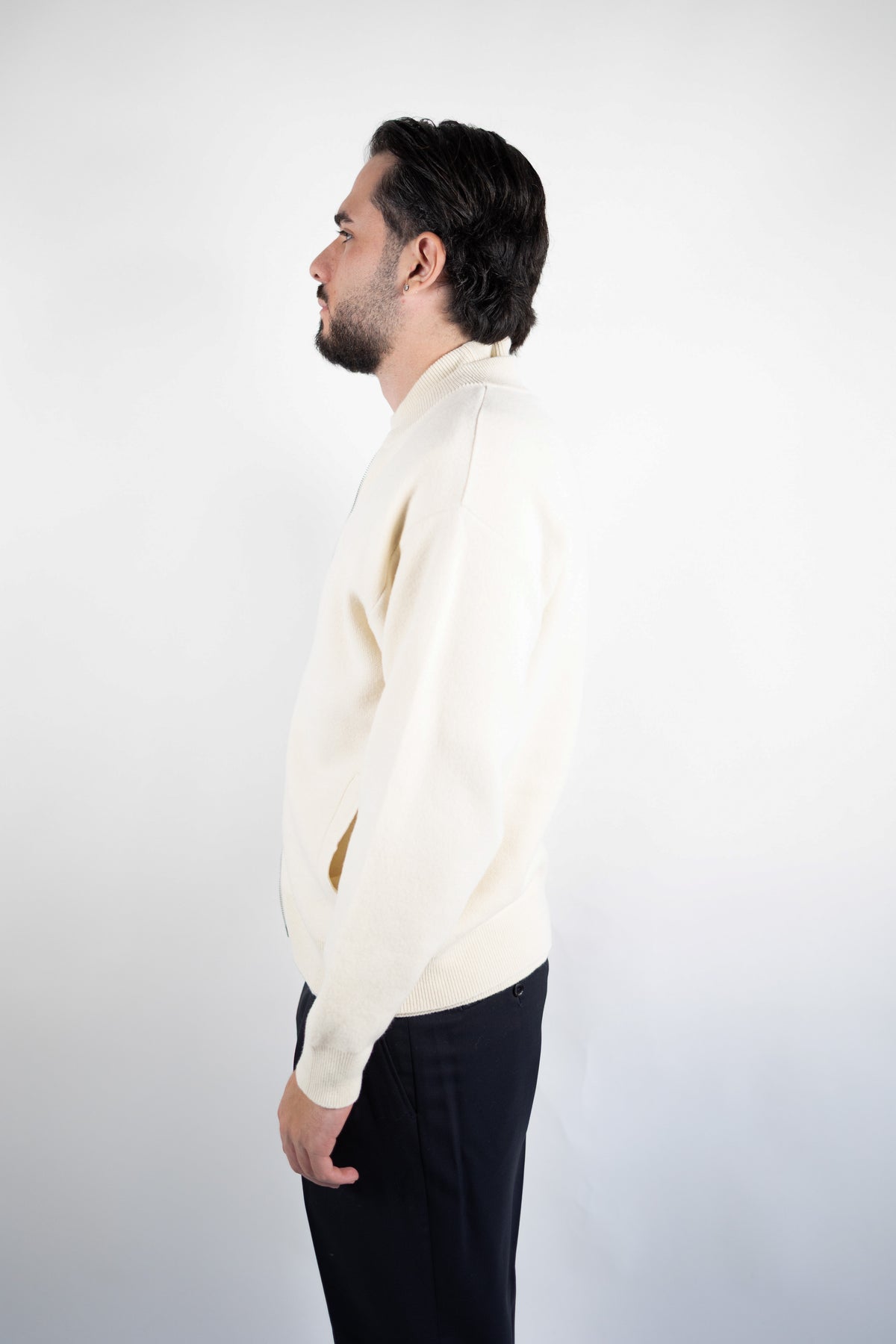 BOMBER IN LANA & CASHMERE BLEND DANIELE FIESOLI