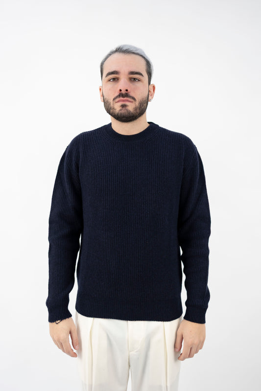 GIROCOLLO IN CASHMERE NAVY WS3390 023 DANIELE FIESOLI