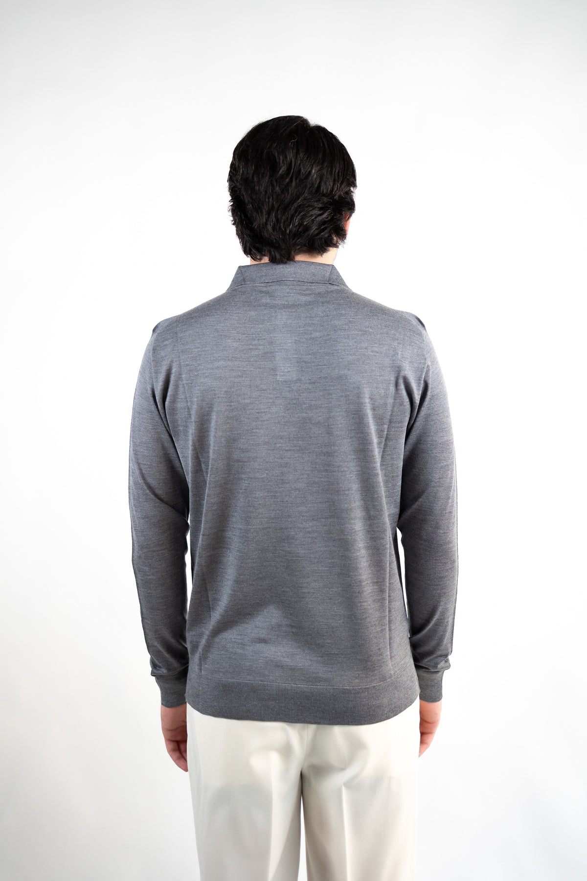 POLO IN LANA MERINO EXTRAFINE & SETA  DANIELE FIESOLI