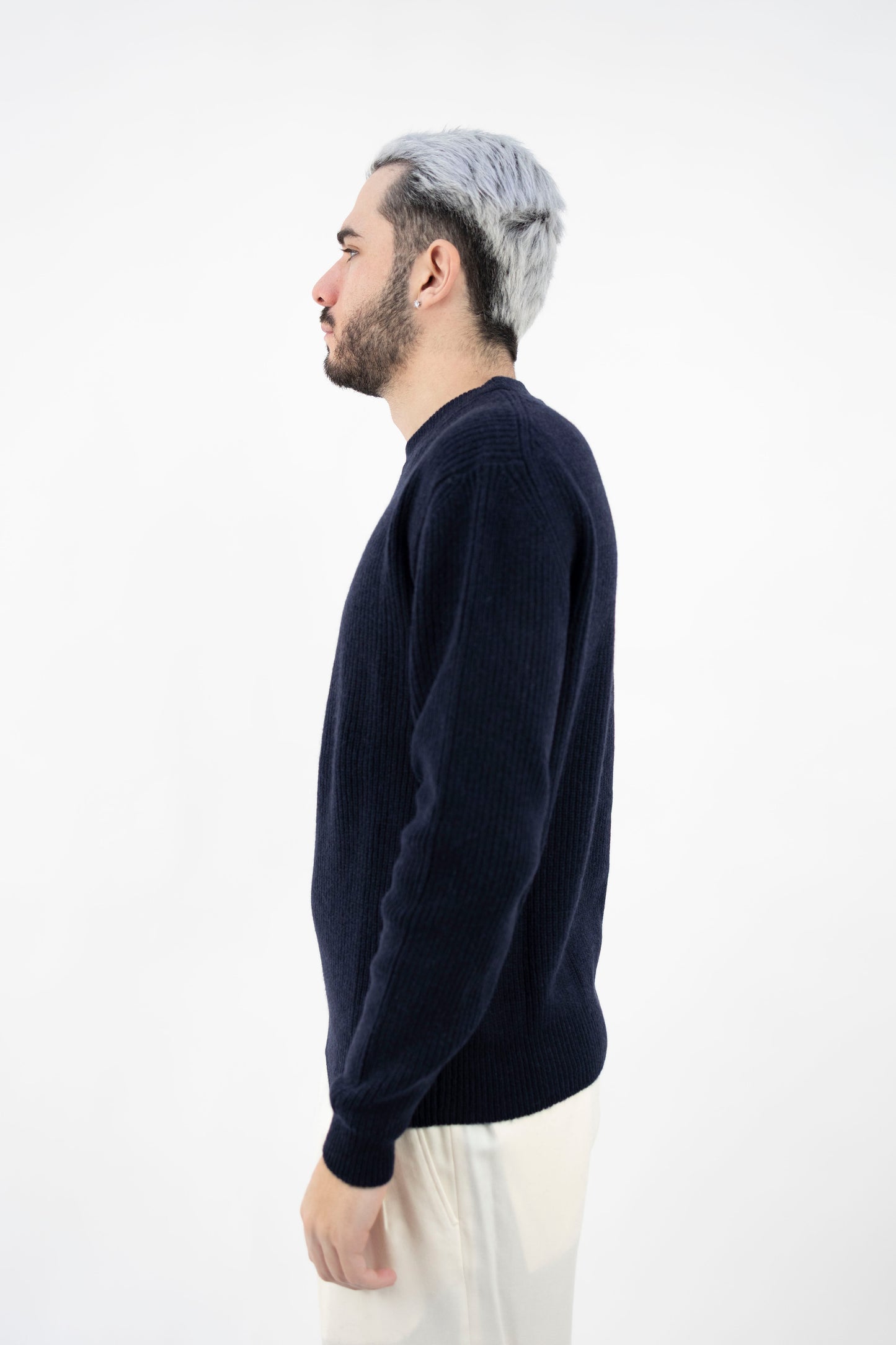 GIROCOLLO IN CASHMERE NAVY WS3390 023 DANIELE FIESOLI
