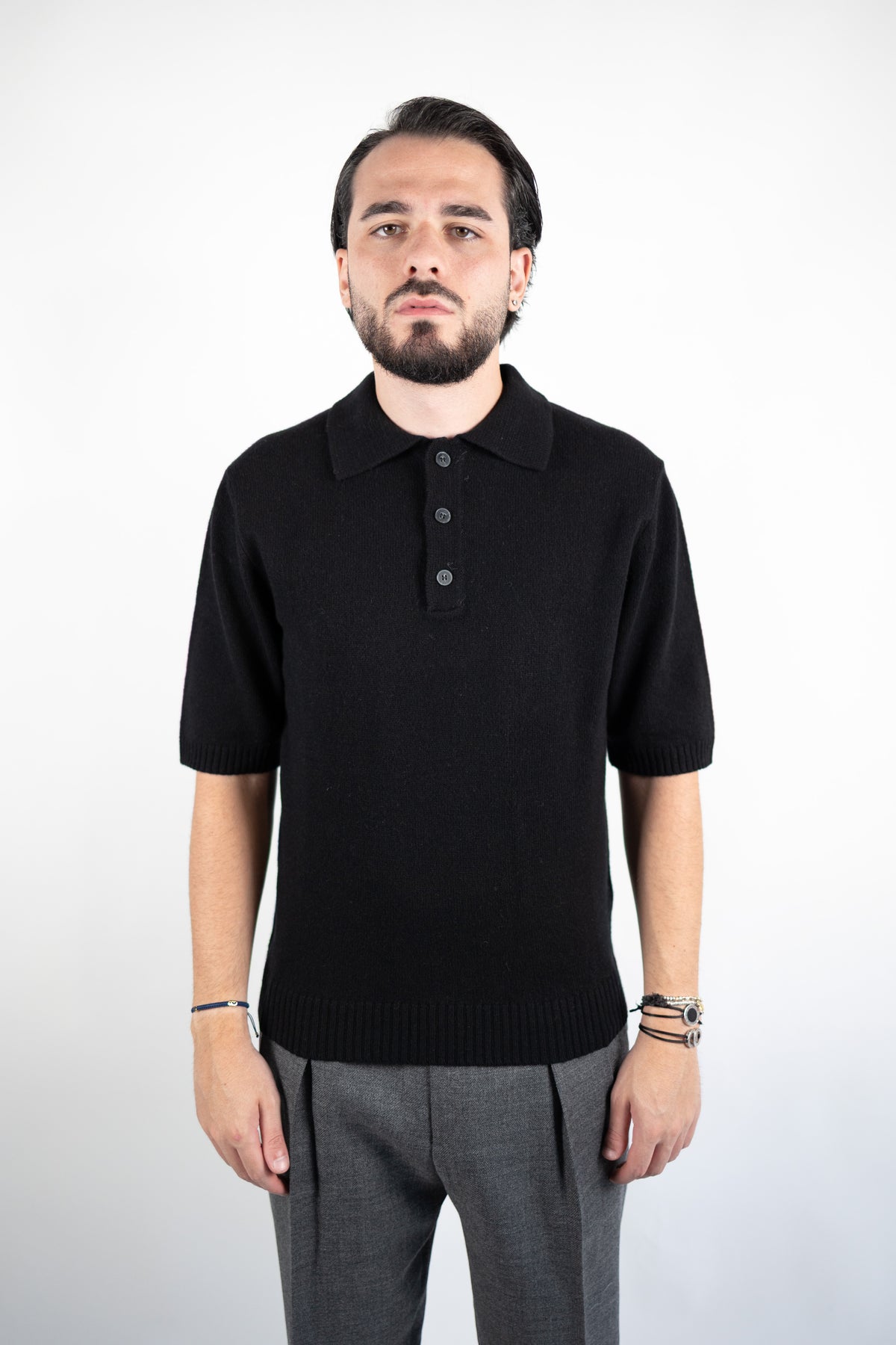 POLO MANICA CORTA IN CASHMERE  DANIELE FIESOLI