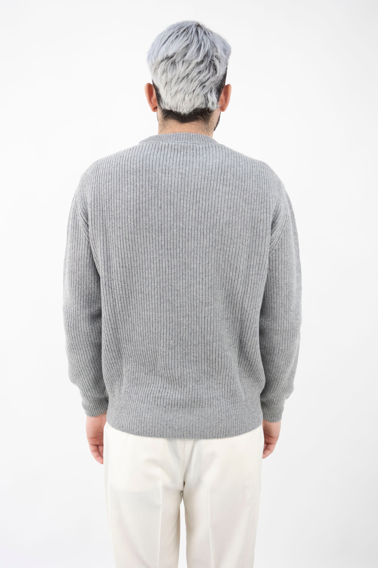 GIROCOLLO IN CASHMERE CENERE WS3390 011 DANIELE FIESOLI