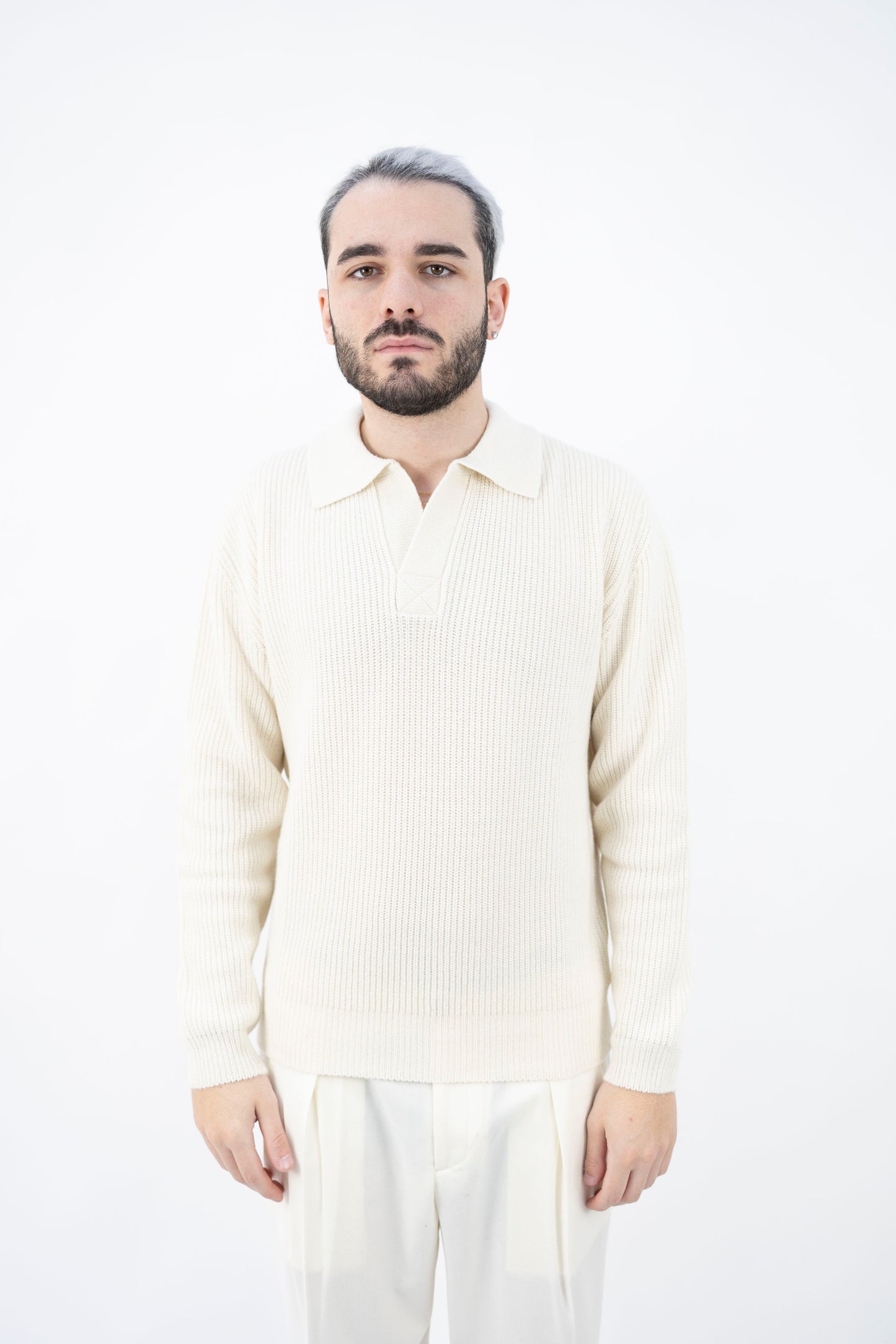 POLO SKIPPER CASHMERE NUVOLA WS3391 0100 DANIELE FIESOLI