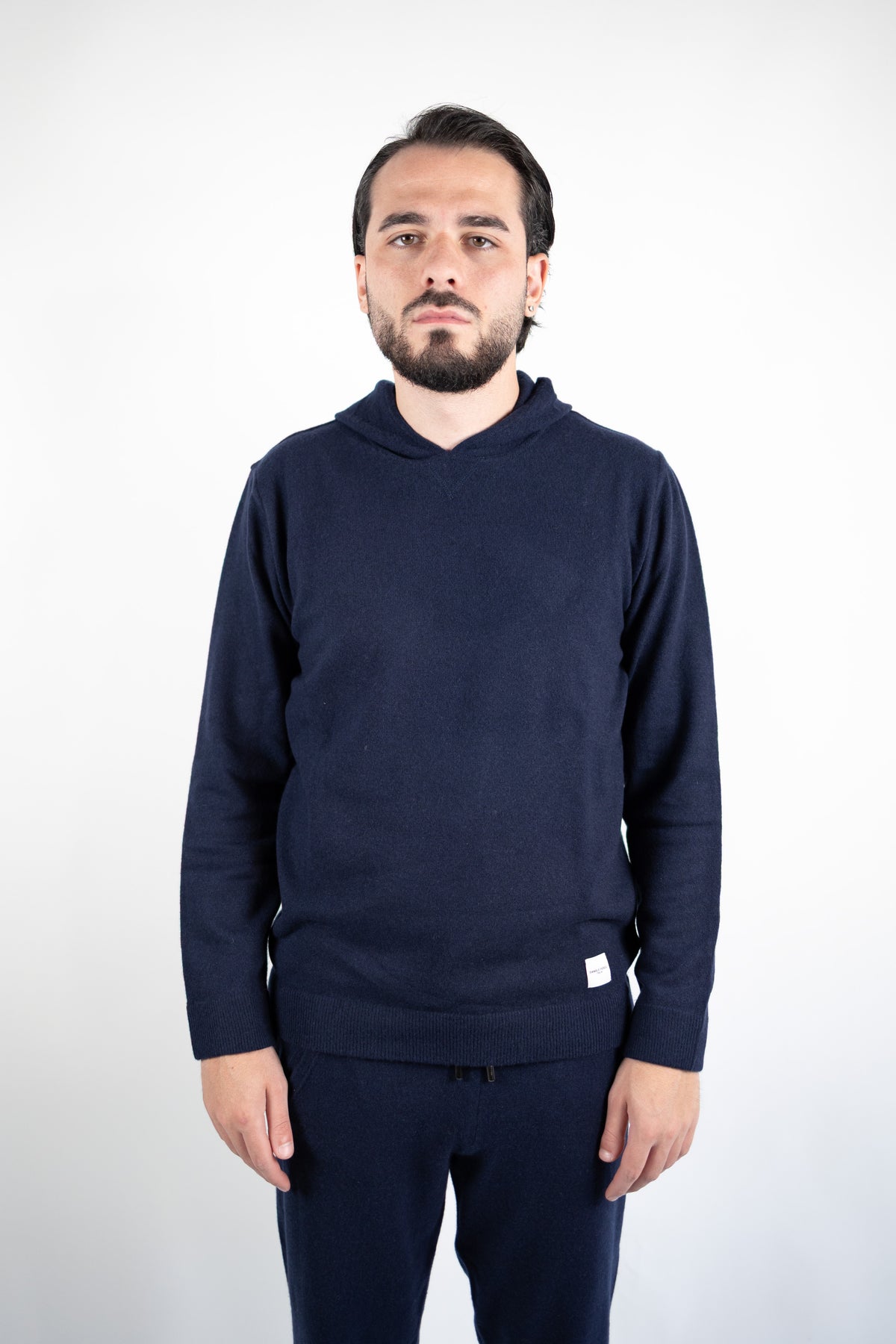 MAGLIA CON CAPPUCCIO IN LANA & CASHMERE  DANIELE FIESOLI