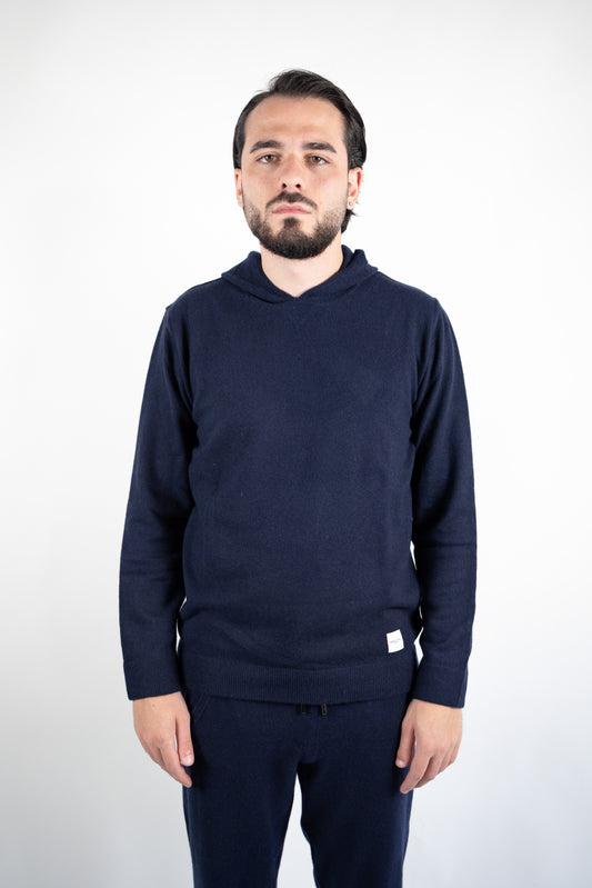 MAGLIA CON CAPPUCCIO IN LANA & CASHMERE  DANIELE FIESOLI