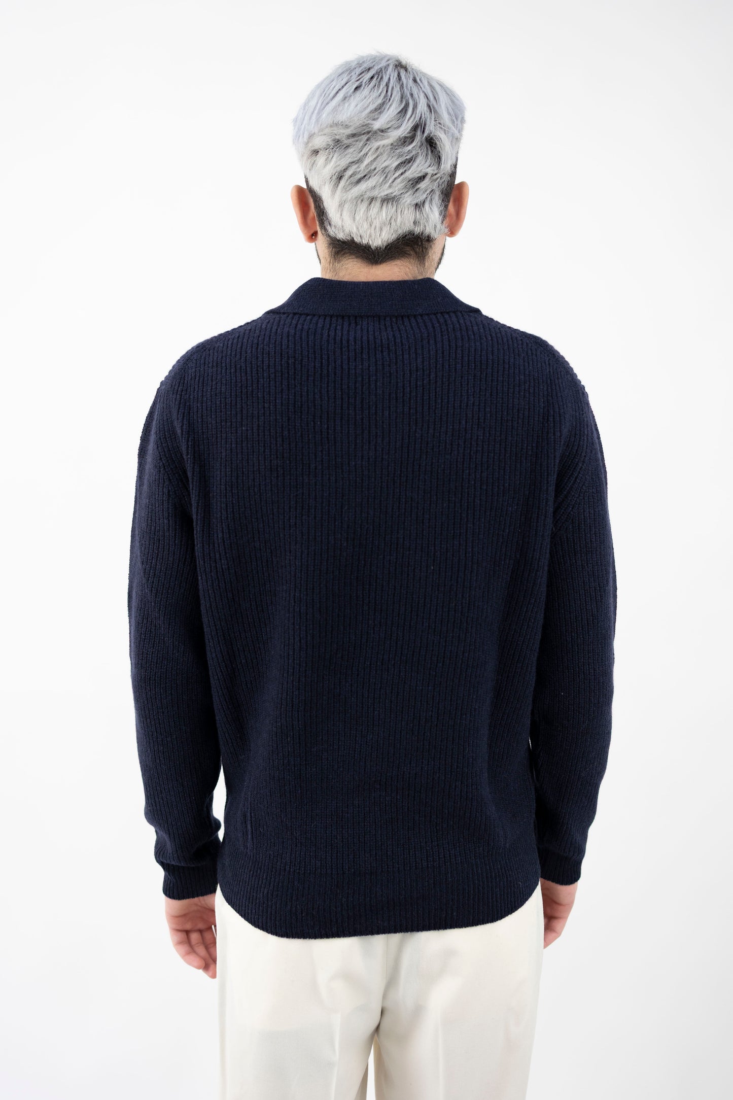 POLO SKIPPER CASHMERE  BLU WS3391 023 DANIELE FIESOLI